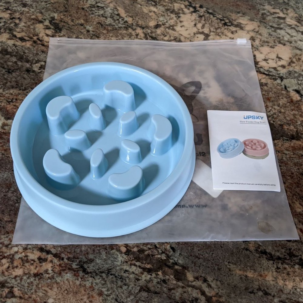 2/$18 NWT Slow Feeder Dog Bowl